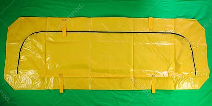 Human remains pouch, yellow body bag