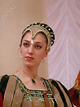 Italian prince Lorenzo Medichi Jr. Great fancy-dress ball in Renaissance style