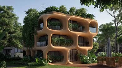 Innovative Green Architecture Showcases Sustainable Design in a Smart City Environment for a Zero Emission Future