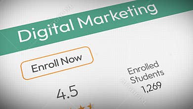 Digital marketing concept design with modern advertisement shapes and analytics showing on the screen, background. Campaigns and