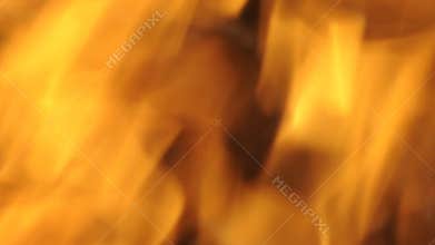 Blured flames of fire close up