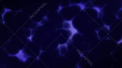 Abstract background with morphing blobs or dividing cells visualization in radiographic style