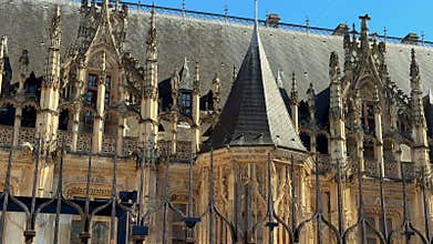 Palais de Justice Rouen gothic facade