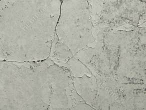 Abstrack grunge old concrete wall with cracked and peeling paint texture.
