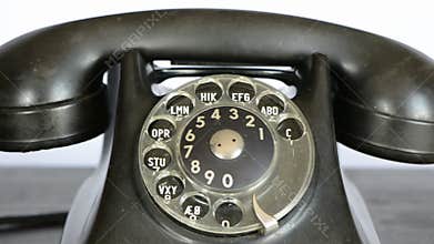 Calling with antique phone