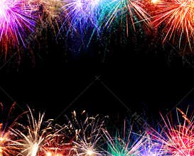Fireworks Border