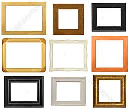 Isolated Picture Frames