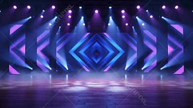 Stage lighting background material,Generative AI