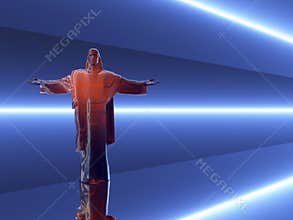 Jesus Christ Abstract Background