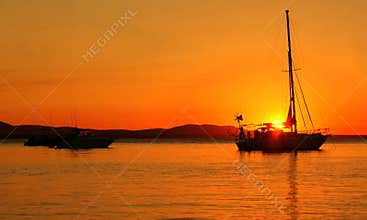 Sunset in the Bay