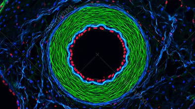 Arteriole Smooth Muscle Contractile Apparatus Confocal