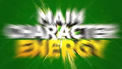 Main Character Energy Animated Slang Text on Green Screen for Social Media Branding