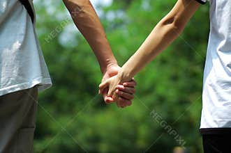 Hands of lovers