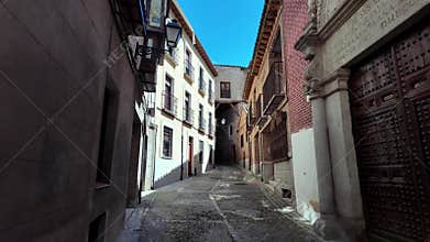 Facade of Iglesia del Hospital de Santa Ana in Toledo Spain