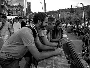 people enjoying the 2026 Bilbao festivities