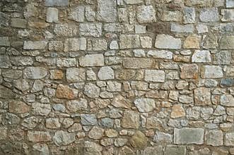Old granite stone wall texture background