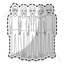 group of atractive men and women icon image