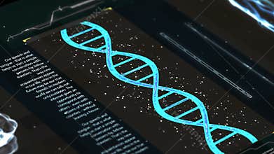 Medical futuristic interface.