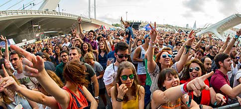 The crowd at Festival de les Arts