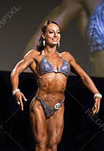 Fitness Beauty Poses in Bikini at Vancouver Contest