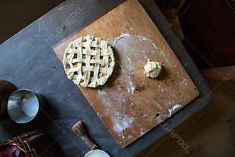 Home Cooking, Baking Rhubarb Pie