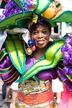 Beautiful girl summer carnaval