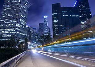 Traffic through Los Angeles