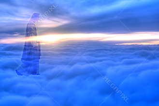 Jesus Christ in Heaven religion concept