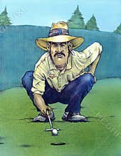 Ready to putt