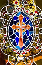 Stained Glass Cross