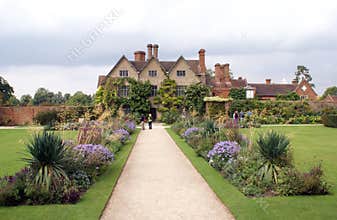 Tudor architecture and garden