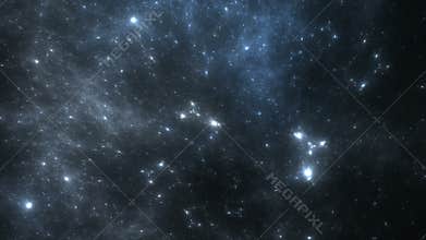 Time lapse video from dynamic space nebula