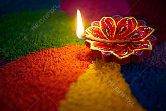 Diwali oil lamp