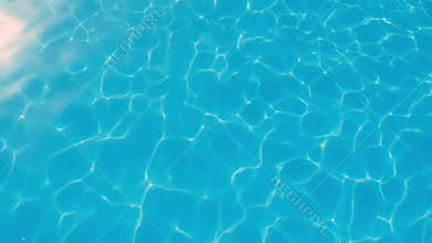 Clear shiny swimming pool water