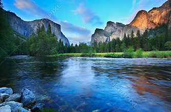 Dusk at Yosemite