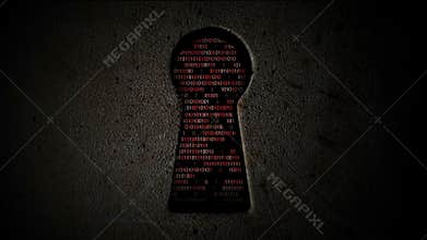 Computer binary code through the keyhole