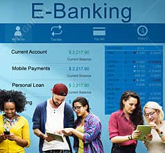 E-Banking Bank Banking Credit Card Finance Money Concept