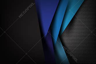 Abstract background dark with carbon fiber texture vector