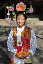 Lady of the Chinese Man Ethnic Minority, Yunnan, China
