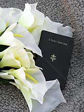 Pocket Prayer Book and Lilies