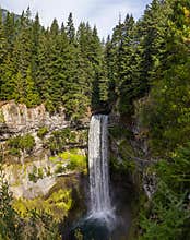 Long exposure of Brandywine falls in Whistler, British Columbia