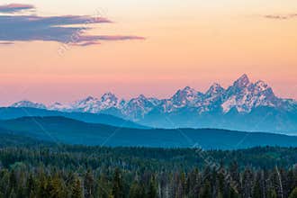 Sunrise in the Grand Tetons