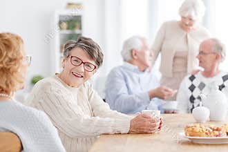 People at old age home