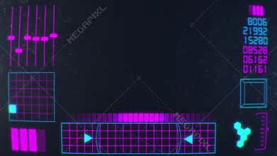 Futuristic Monitor in Retro 1970s Style