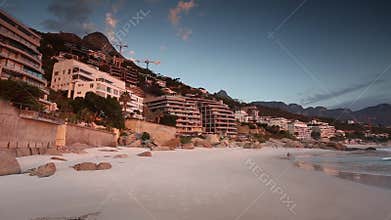 Time lapse of Clifton beach in Cape town South Africa