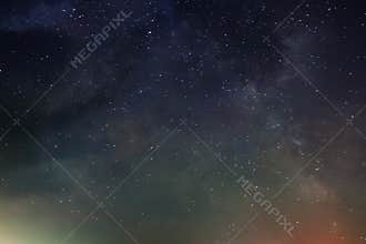 Night sky with lot of shiny stars,