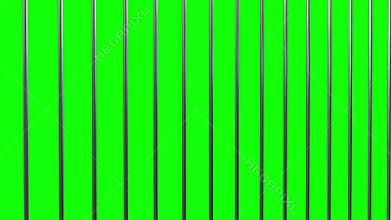 Prison bars on green