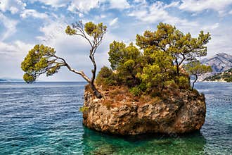 Rock island, Brela, Croatia