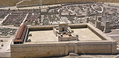 Second Temple Model of the ancient Jerusalem - Israel
