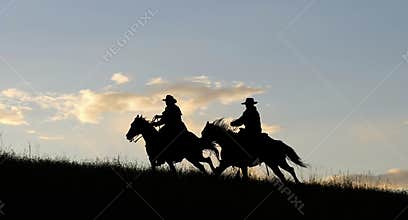 Cowboy silhouette